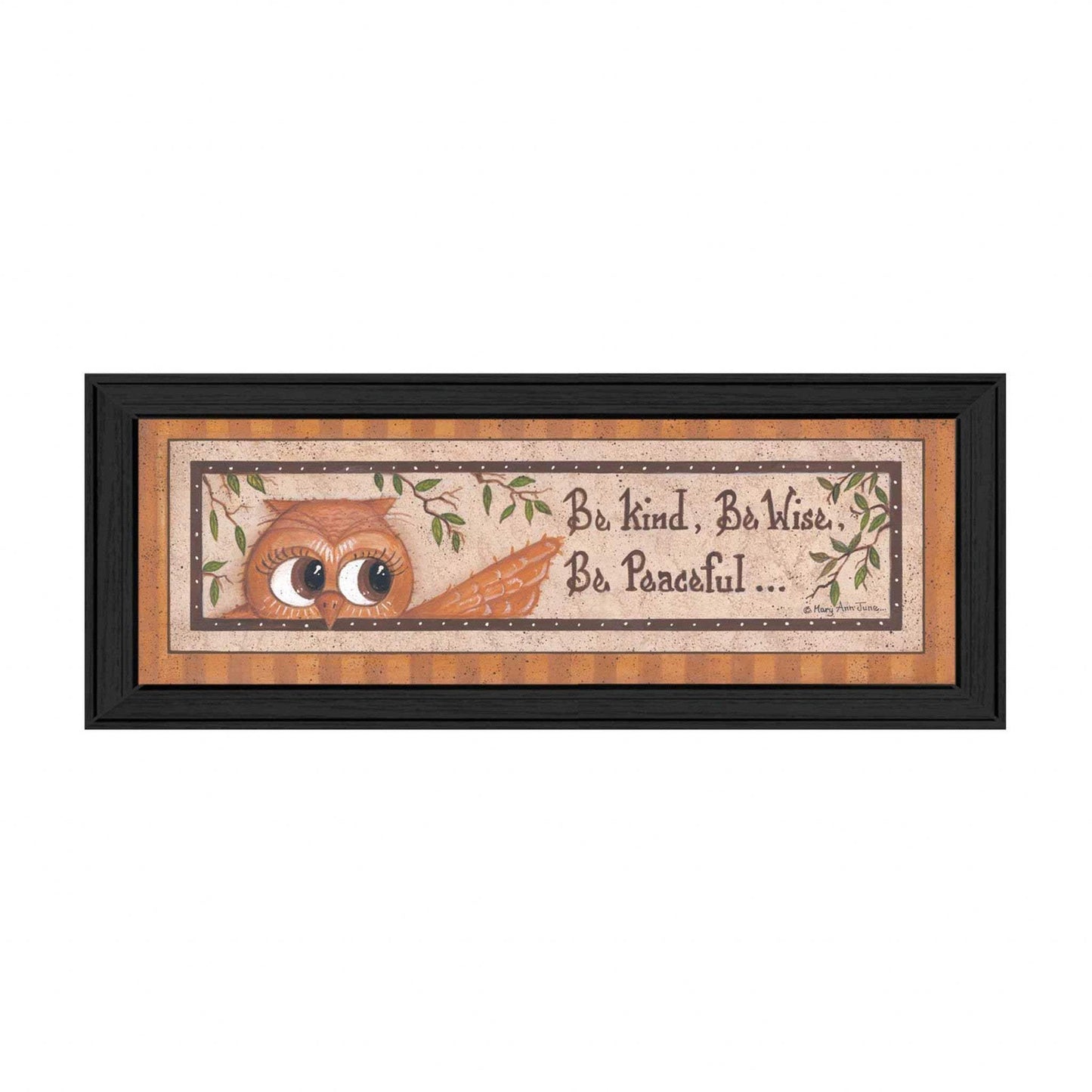 Wise Owl Black Framed Print Wall Art - Homeroots - Flyclothing LLC
