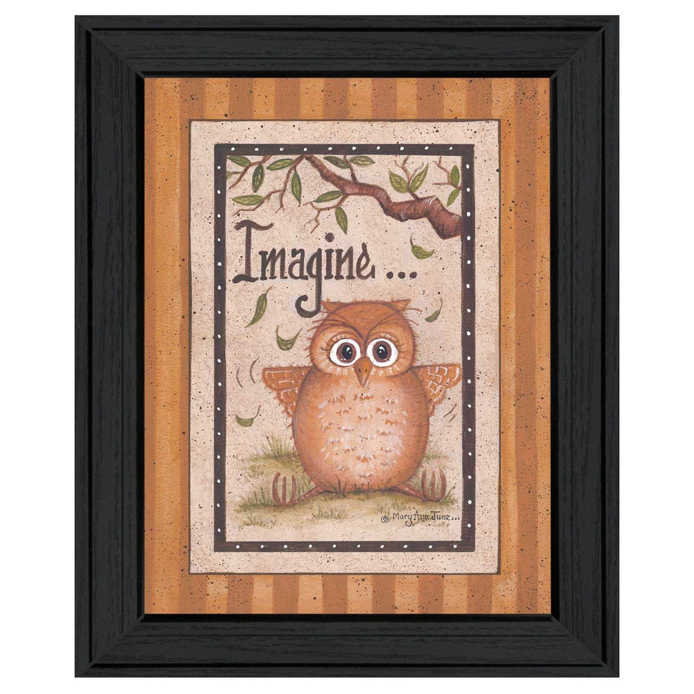 Imagine Black Framed Print Wall Art - Homeroots - Flyclothing LLC