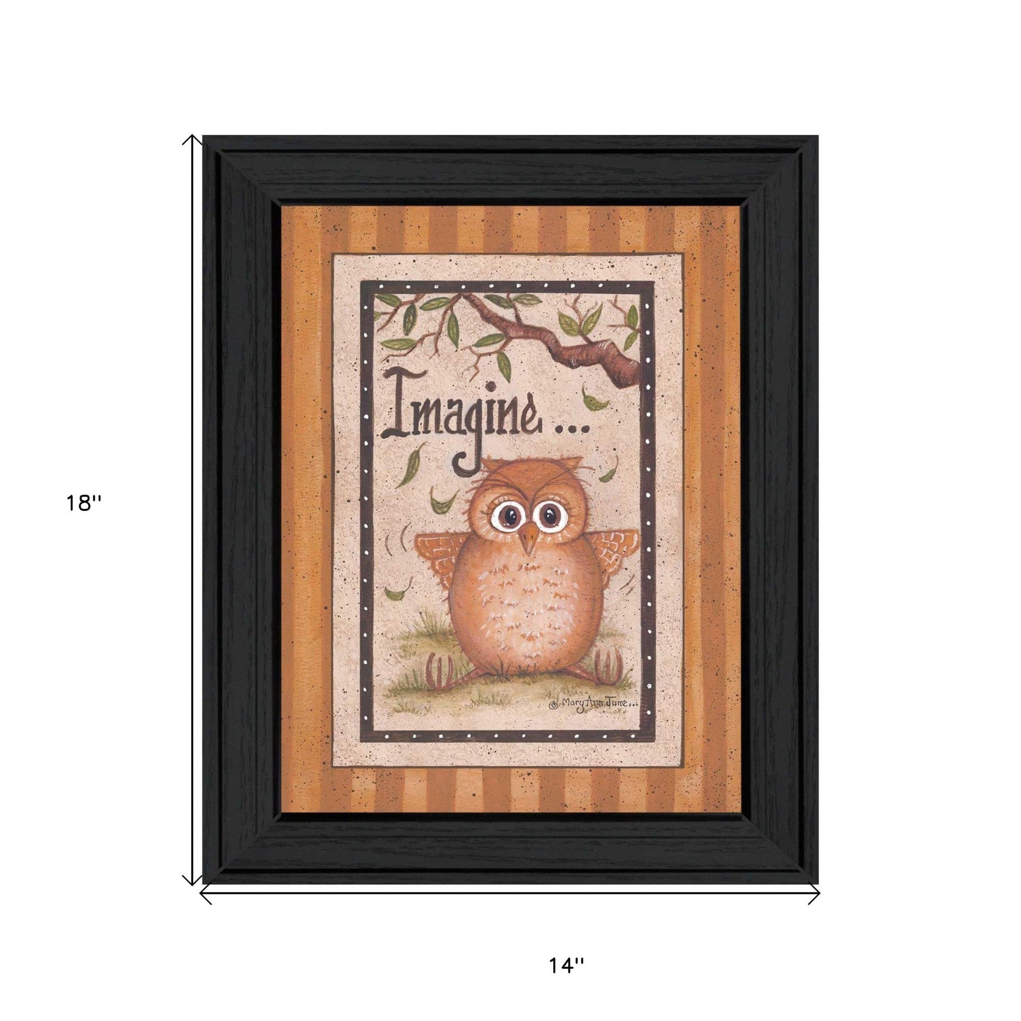 Imagine Black Framed Print Wall Art - Homeroots