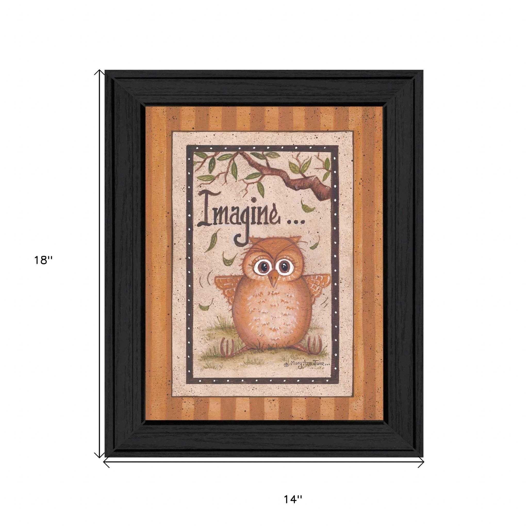 Imagine Black Framed Print Wall Art - Homeroots - Flyclothing LLC