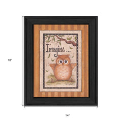 Imagine Black Framed Print Wall Art - Homeroots