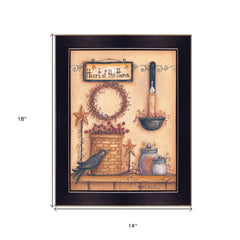 Heart of the Home 5 Black Framed Print Wall Art - Homeroots