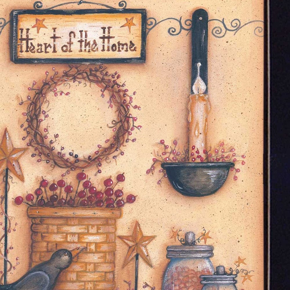 Heart of the Home 5 Black Framed Print Wall Art - Homeroots