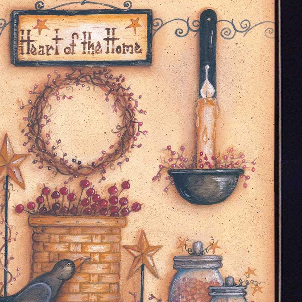 Heart of the Home 5 Black Framed Print Wall Art - Homeroots - Flyclothing LLC