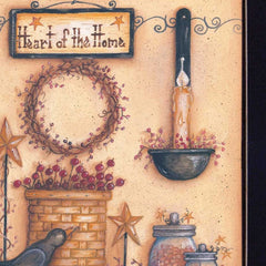 Heart of the Home 5 Black Framed Print Wall Art - Homeroots