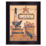 Give Us This Day Black Framed Print Wall Art - Homeroots