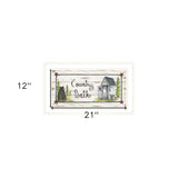 Country Bath 1 White Framed Print Bathroom Wall Art - Homeroots - Flyclothing LLC