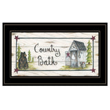 Country Bath 2 Black Framed Print Bathroom Wall Art - Homeroots