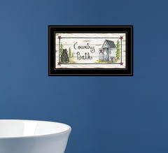 Country Bath 2 Black Framed Print Bathroom Wall Art - Homeroots