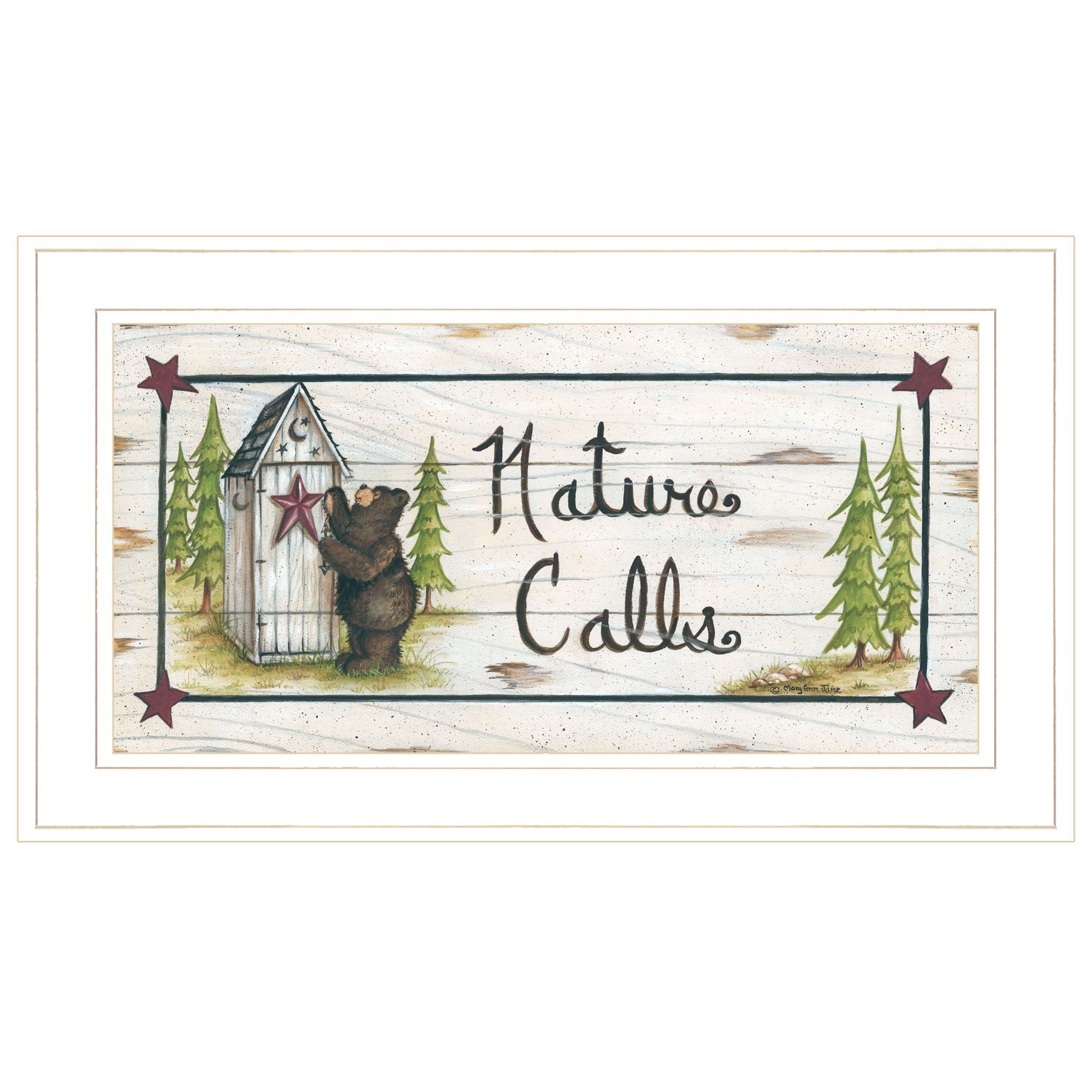 Nature Calls 1 White Framed Print Wall Art - Homeroots