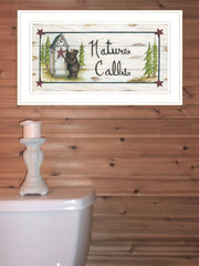 Nature Calls 1 White Framed Print Wall Art - Homeroots