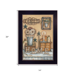 Family 9 Black Framed Print Wall Art - Homeroots