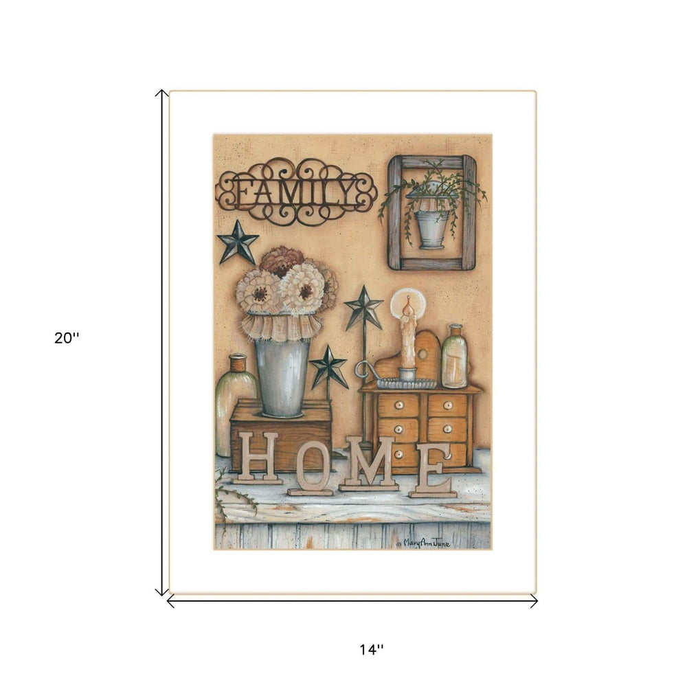 Family 10 White Framed Print Wall Art - Homeroots - Flyclothing LLC