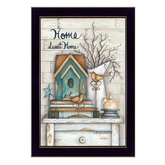 Home Sweet Home 4 Black Framed Print Wall Art - Homeroots