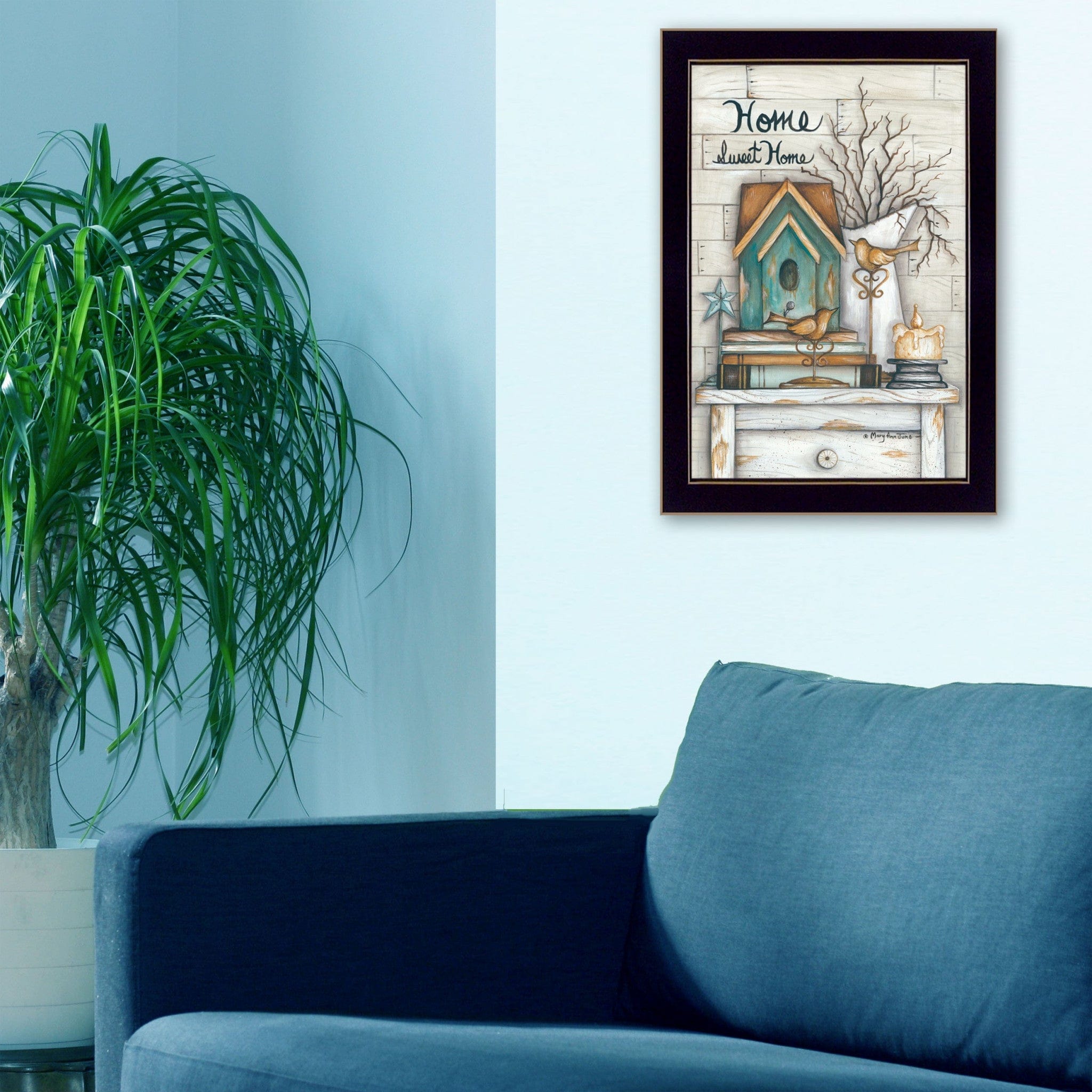 Home Sweet Home 4 Black Framed Print Wall Art - Homeroots