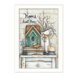 Home Sweet Home 5 White Framed Print Wall Art - Homeroots