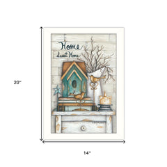 Home Sweet Home 5 White Framed Print Wall Art - Homeroots