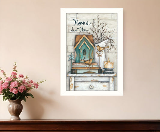 Home Sweet Home 5 White Framed Print Wall Art - Homeroots