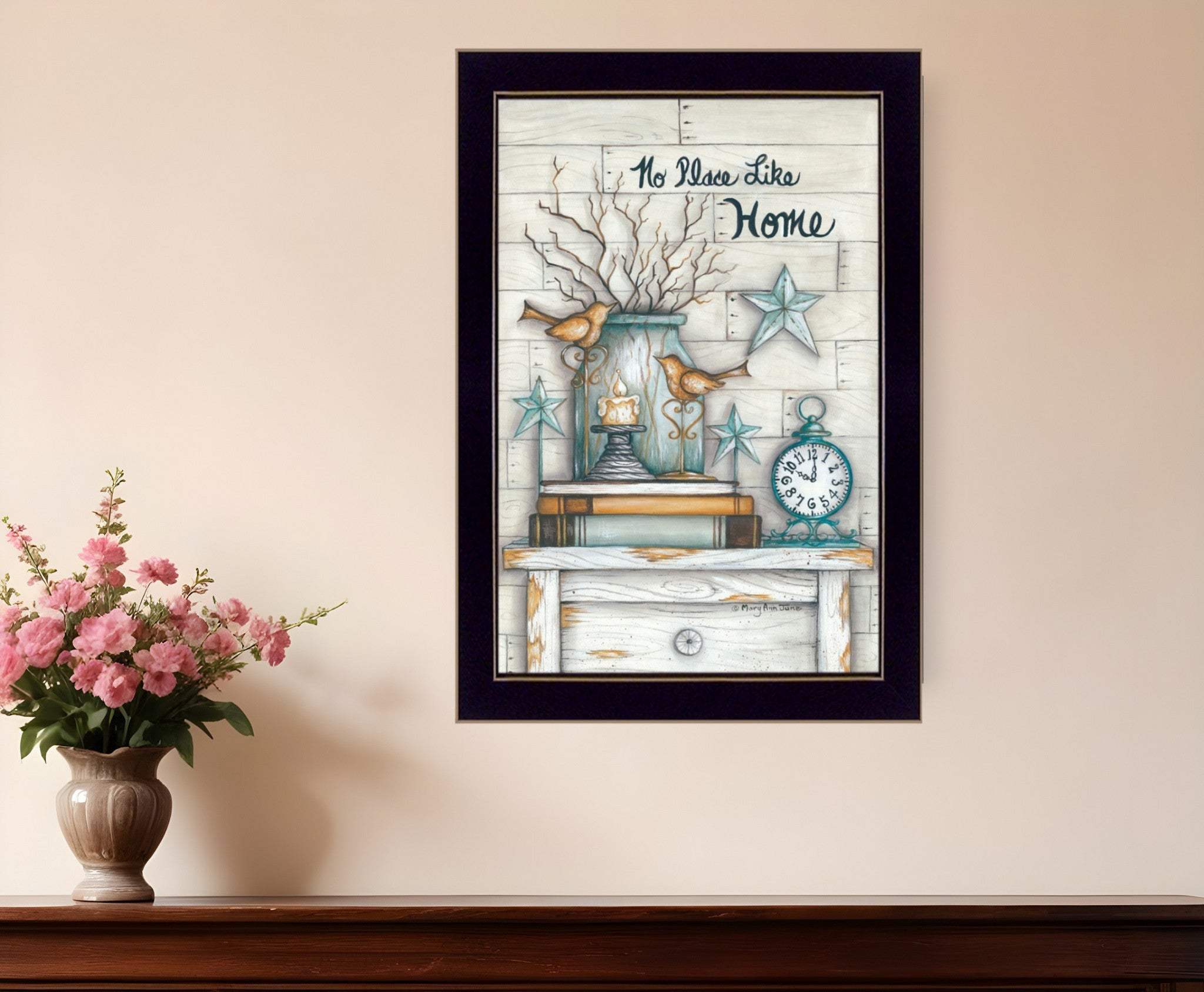 No Place Like Home 5 Black Framed Print Wall Art - Homeroots - Flyclothing LLC