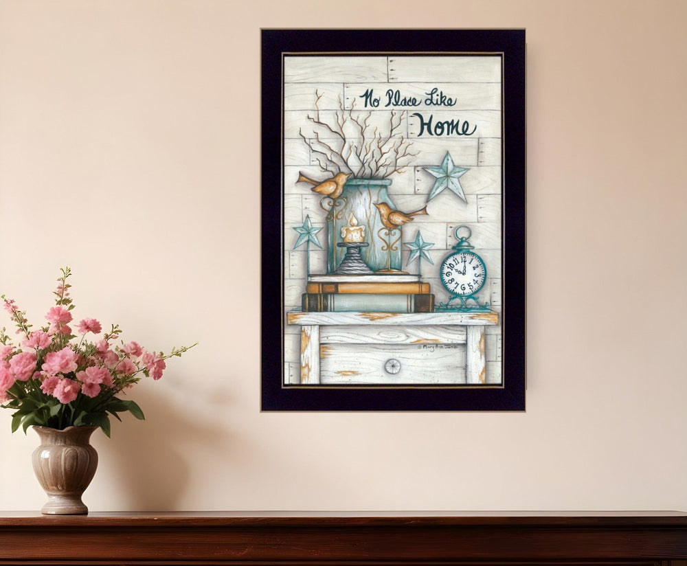 No Place Like Home 5 Black Framed Print Wall Art - Homeroots
