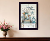 No Place Like Home 5 Black Framed Print Wall Art - Homeroots