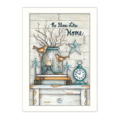 No Place Like Home 6 White Framed Print Wall Art - Homeroots