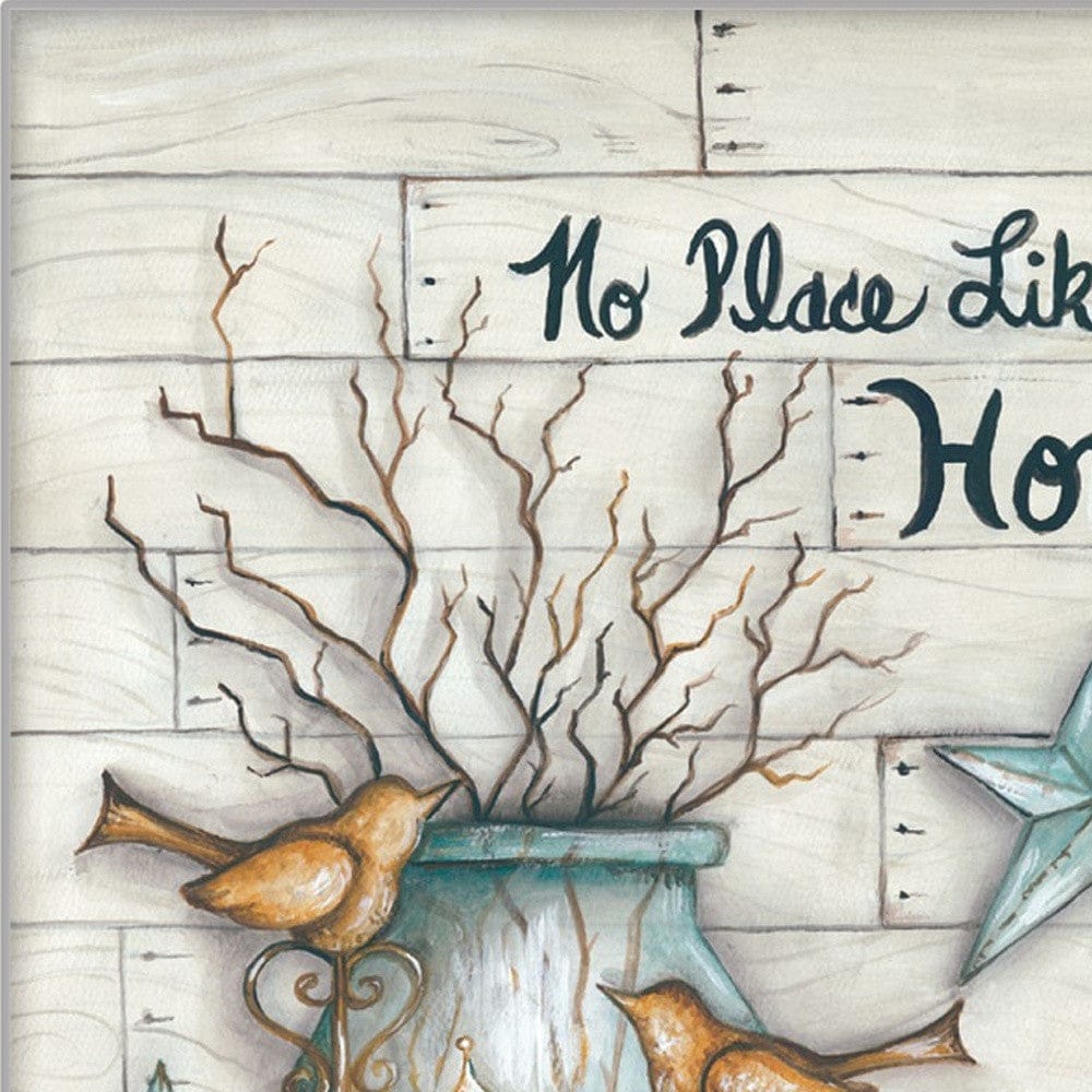 No Place Like Home 6 White Framed Print Wall Art - Homeroots
