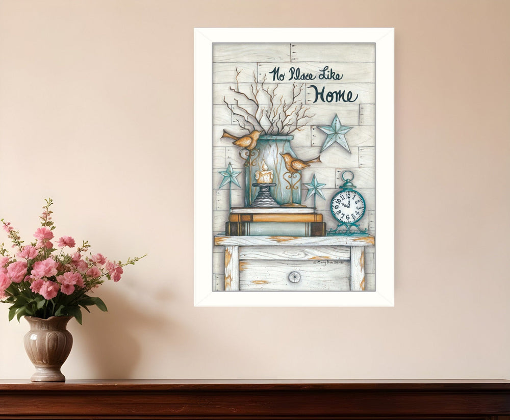 No Place Like Home 6 White Framed Print Wall Art - Homeroots