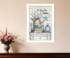No Place Like Home 6 White Framed Print Wall Art - Homeroots
