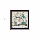 Lantern on Books 1 Black Framed Print Wall Art - Homeroots - Flyclothing LLC