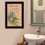 Life is Better at the Cabin 2 Black Framed Print Wall Art - Homeroots - Flyclothing LLC