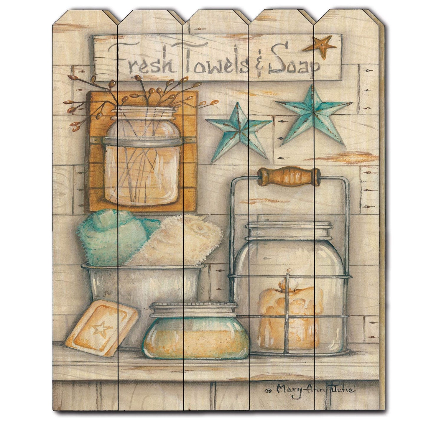 Fresh Towels and Soap Unframed Print Bathroom Wall Art - Homeroots - Flyclothing LLC