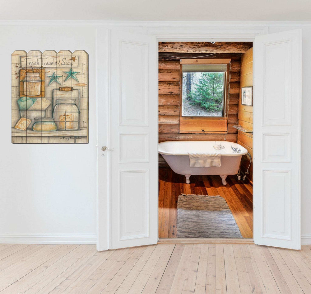 Fresh Towels and Soap Unframed Print Bathroom Wall Art - Homeroots - Flyclothing LLC