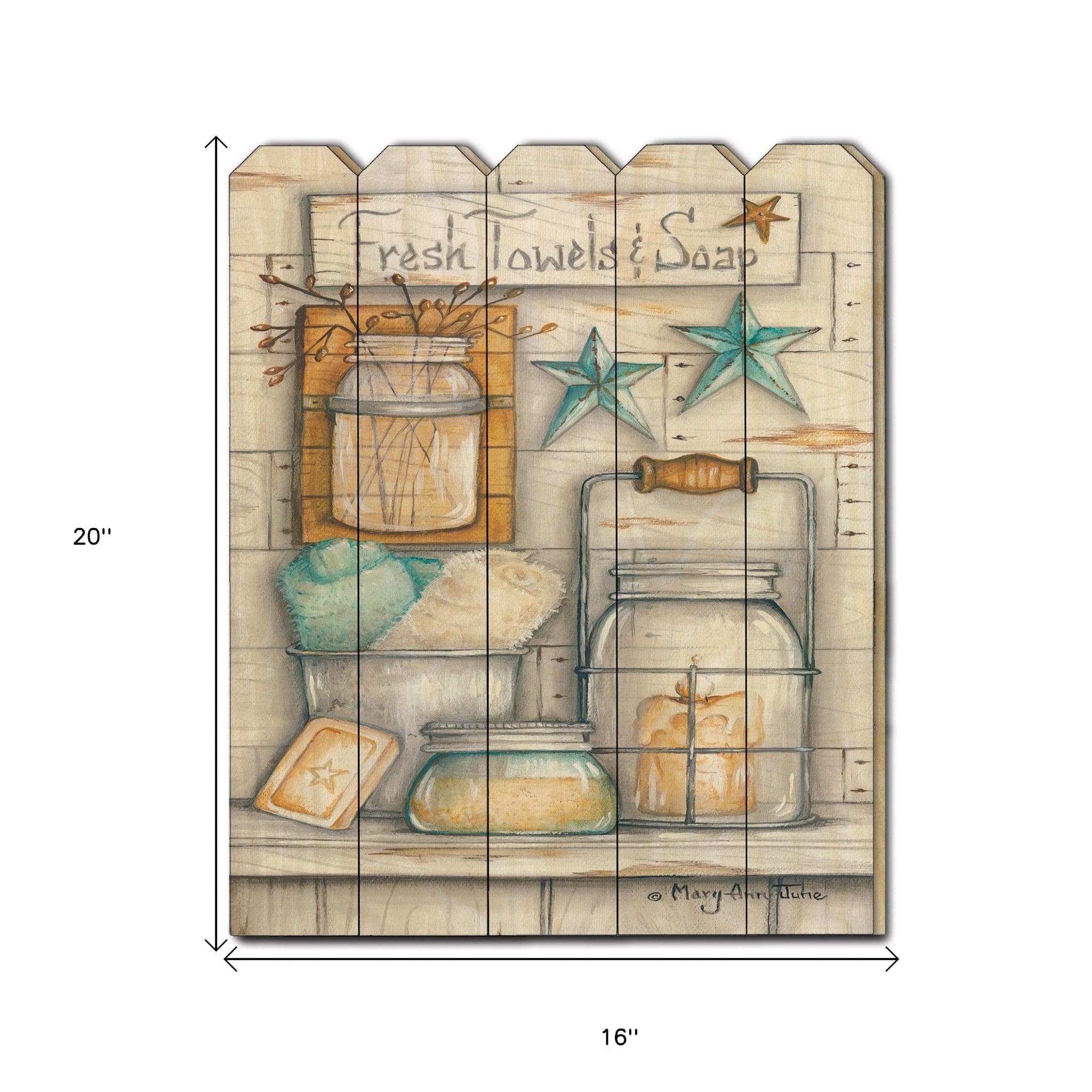 Fresh Towels and Soap Unframed Print Bathroom Wall Art - Homeroots