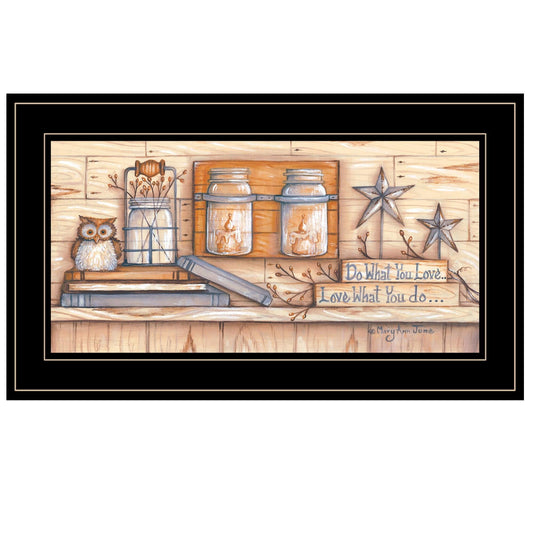 Do What You Love 2 Black Framed Print Wall Art - Homeroots
