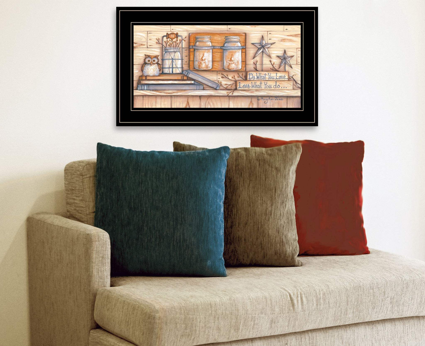 Do What You Love 2 Black Framed Print Wall Art - Homeroots - Flyclothing LLC