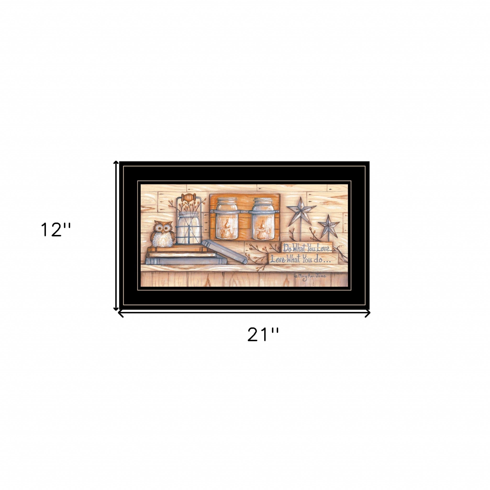 Do What You Love 2 Black Framed Print Wall Art - Homeroots