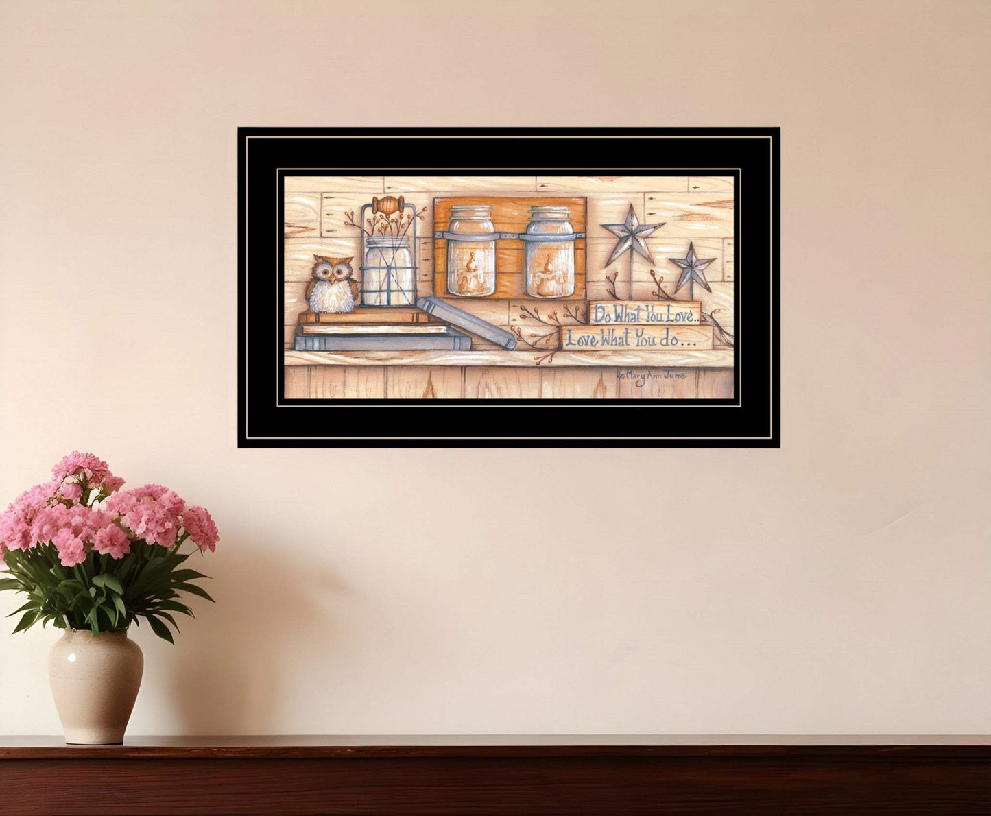 Do What You Love 2 Black Framed Print Wall Art - Homeroots - Flyclothing LLC