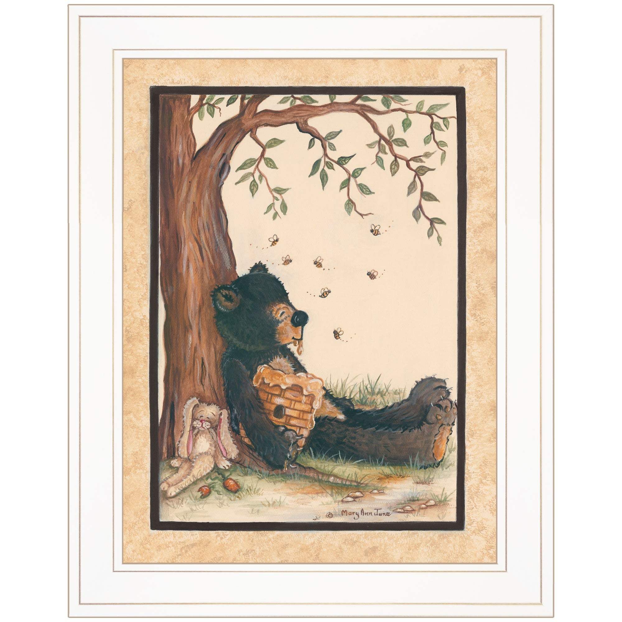 Nap Time 1 White Framed Print Wall Art - Homeroots - Flyclothing LLC