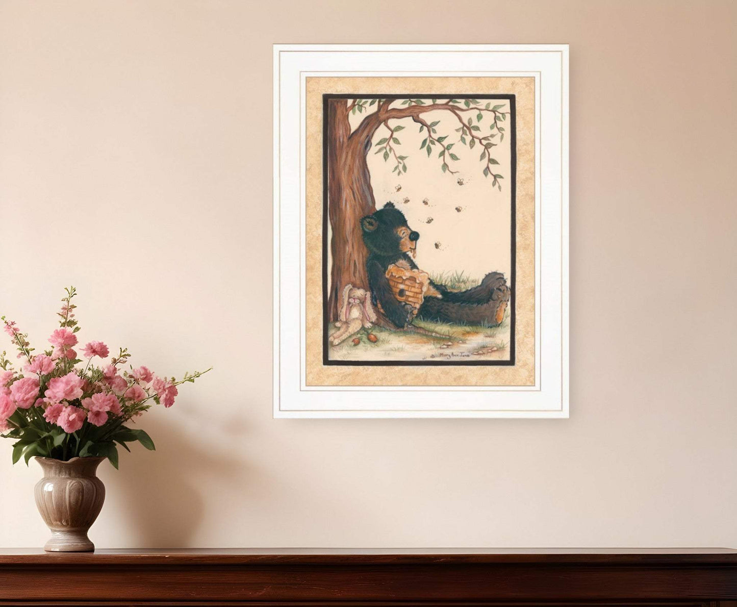 Nap Time 1 White Framed Print Wall Art - Homeroots - Flyclothing LLC