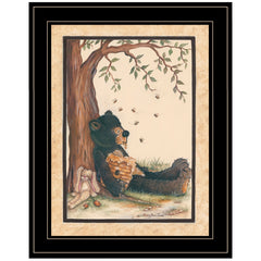 Nap Time 2 Black Framed Print Wall Art - Homeroots