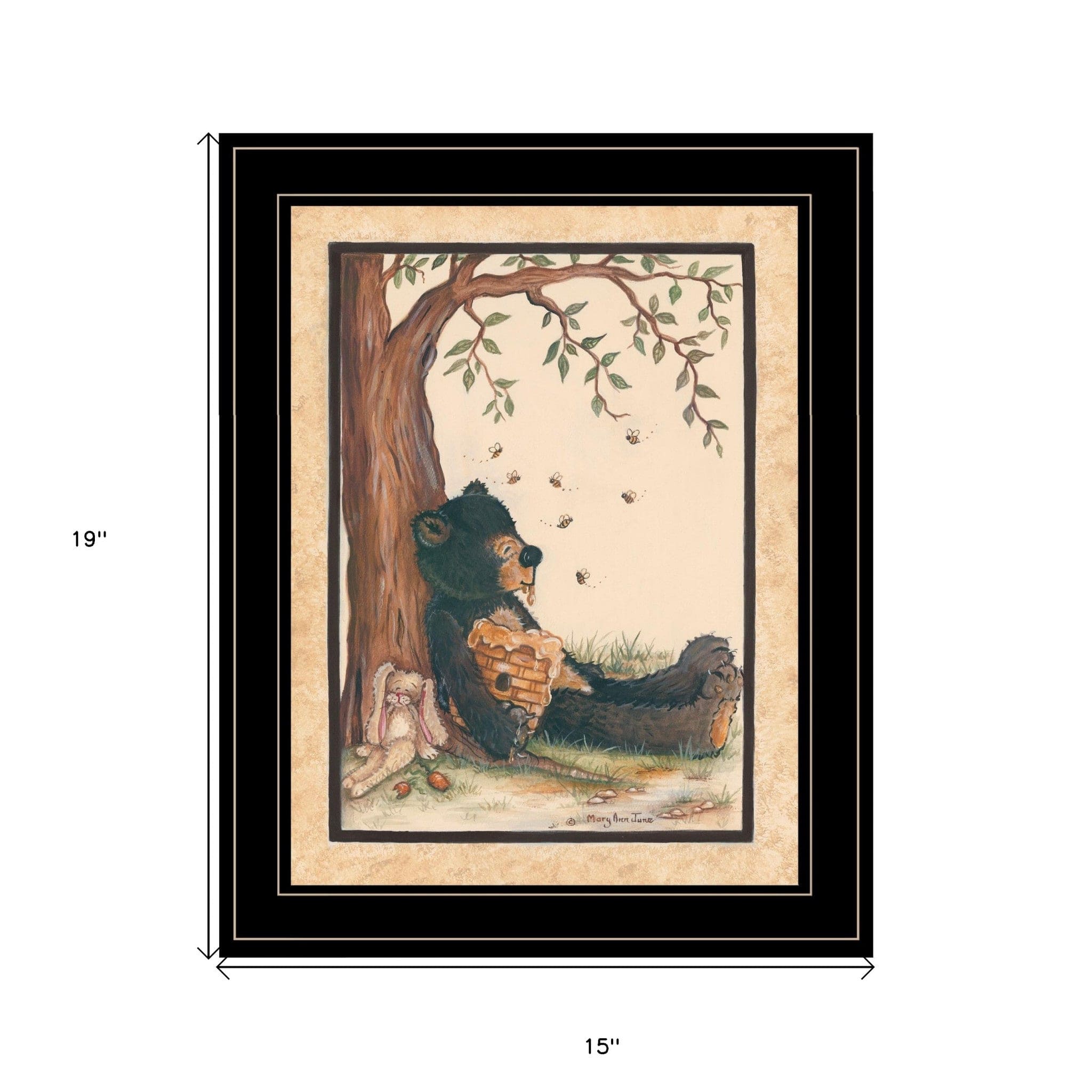 Nap Time 2 Black Framed Print Wall Art - Homeroots