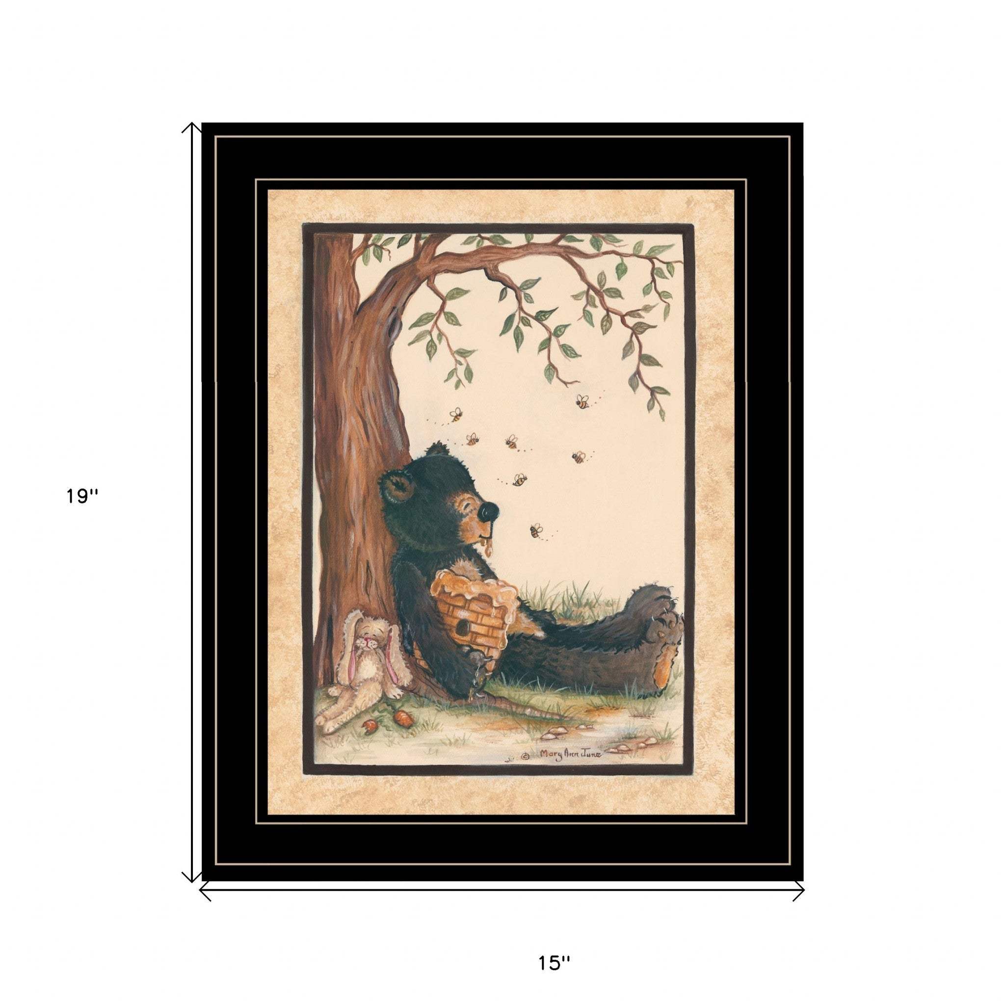 Nap Time 2 Black Framed Print Wall Art - Homeroots - Flyclothing LLC