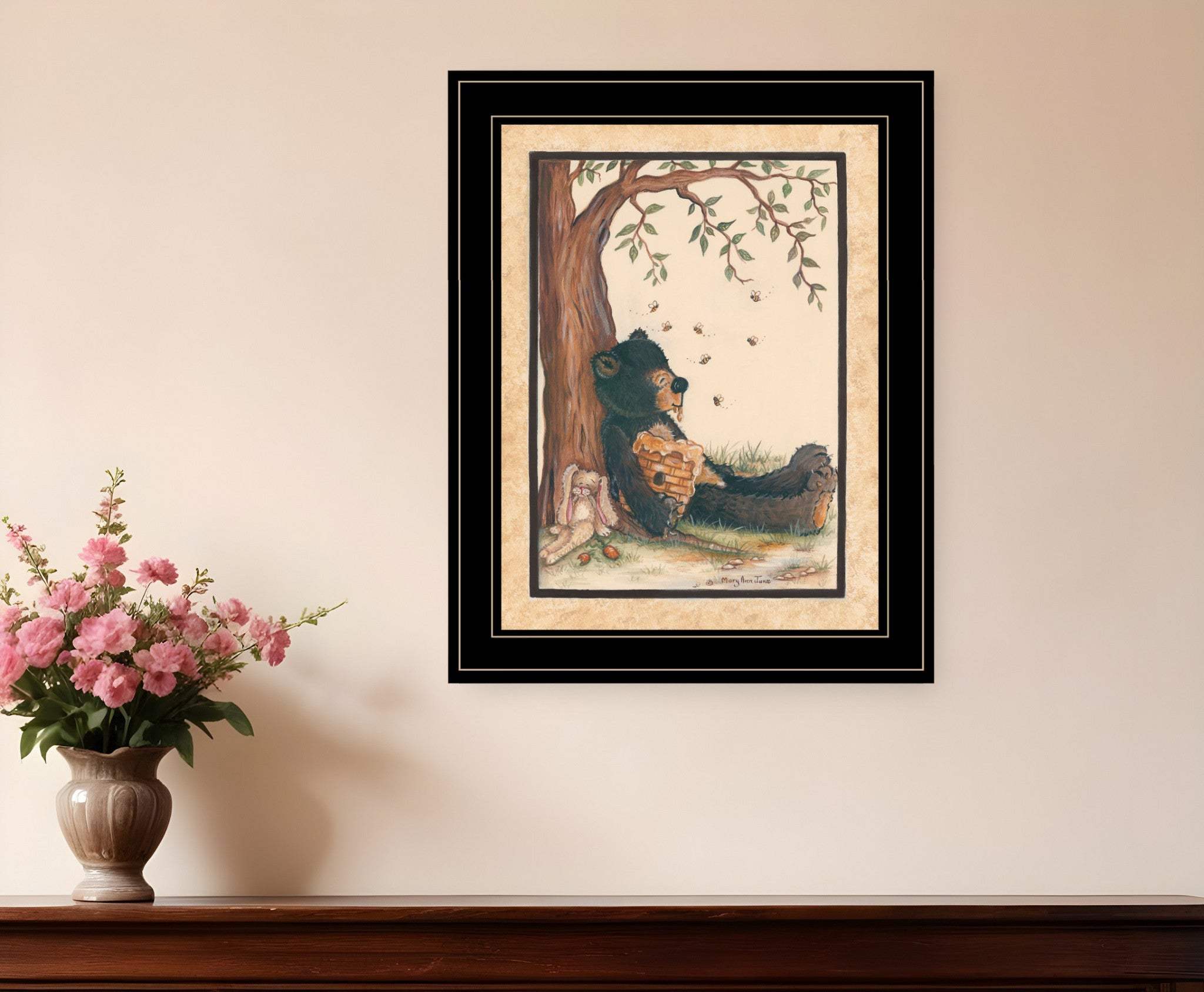 Nap Time 2 Black Framed Print Wall Art - Homeroots - Flyclothing LLC