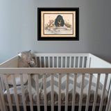 Gone Fishing 2 Black Framed Print Wall Art - Homeroots - Flyclothing LLC
