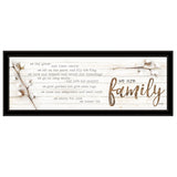 We are Family Black Framed Print Wall Art - Homeroots