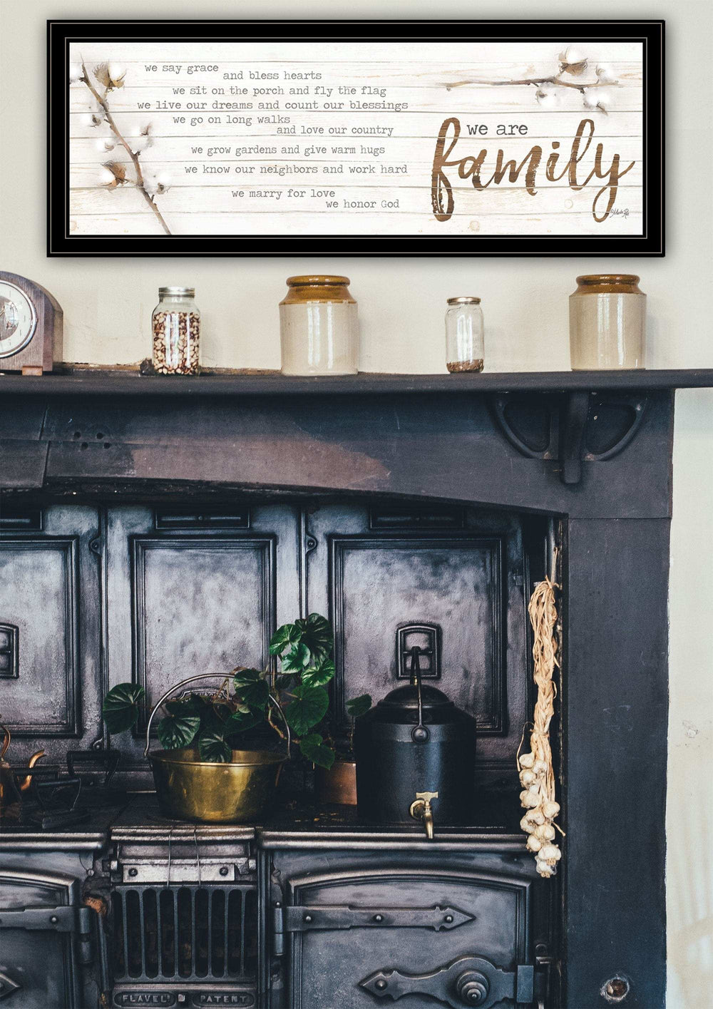 We are Family Black Framed Print Wall Art - Homeroots - Flyclothing LLC