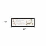 We are Family Black Framed Print Wall Art - Homeroots - Flyclothing LLC