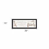 We are Family Black Framed Print Wall Art - Homeroots - Flyclothing LLC