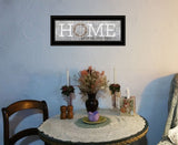 Home Where Our Story Begins Black Framed Print Wall Art - Homeroots